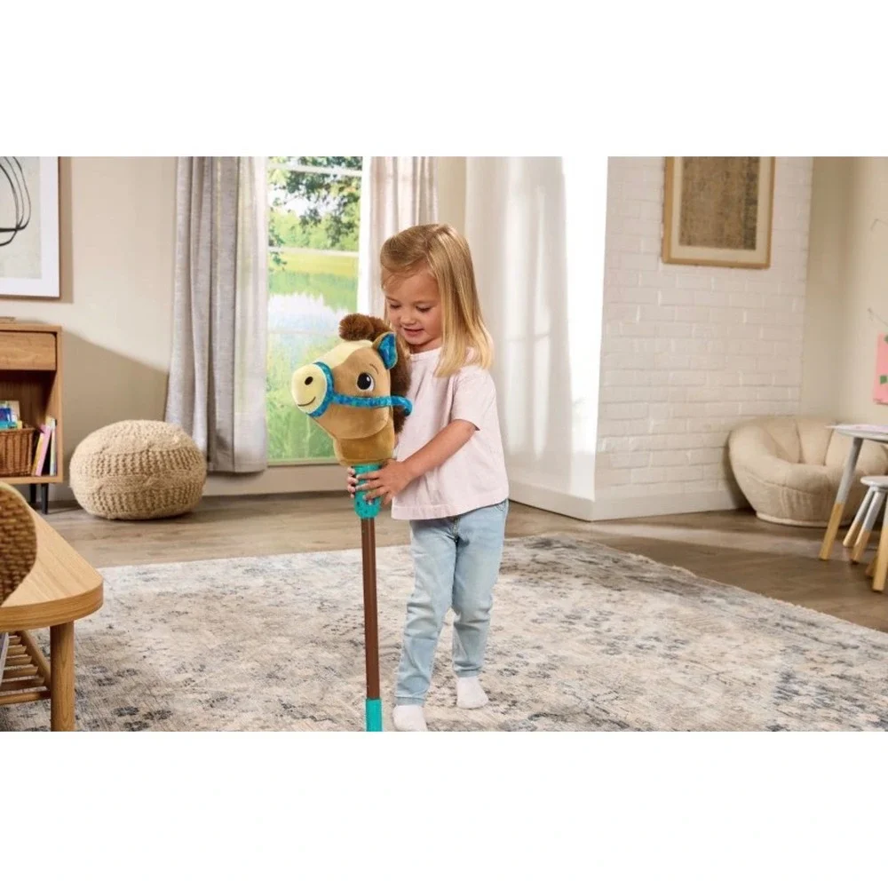 VTech Gallop & Giggle Horse Interactive Plush Stick Toy Brown 30 Inch 80-554400